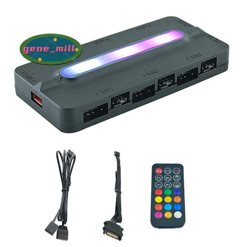 ARGB Controller 5V/3Pin ARGB 4Pin พัดลม PWM HUB PWM ARGB พัดลม Hub ARGB Hub Splitter สําหรับคอมพิวเต
