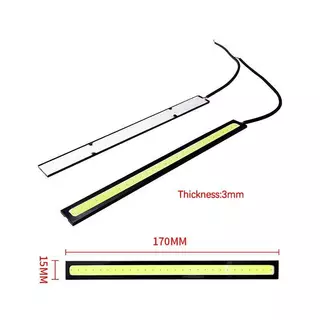 [Bestgogo-t] แถบไฟวิ่งกลางวันสําหรับรถยนต์แถบไฟตกแต่ง Super Bright 12V ไฟ Led Strip สําหรับรถยนต์ 17 ซม.