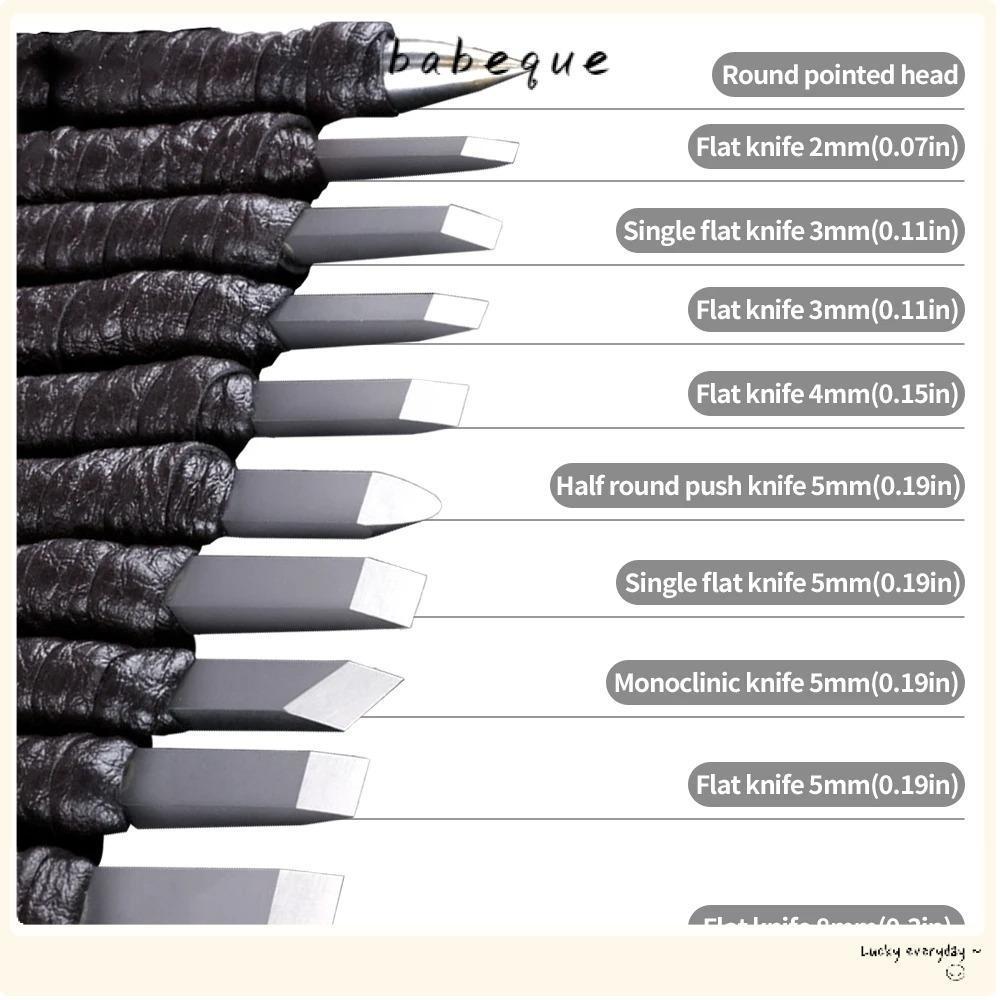 BABEQUE ชุด 10 ชิ้น ทังสเตนเหล็กหินแกะสลัก เครื่องมือมือมืออาชีพ สําหรับงานไม้