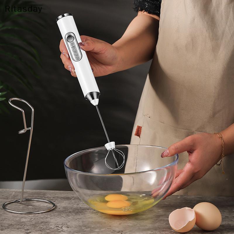 Ritasday เครื่องปั่นกาแฟ Eggbeater ผู้ถือครัว Frother นม รูปที่ 4