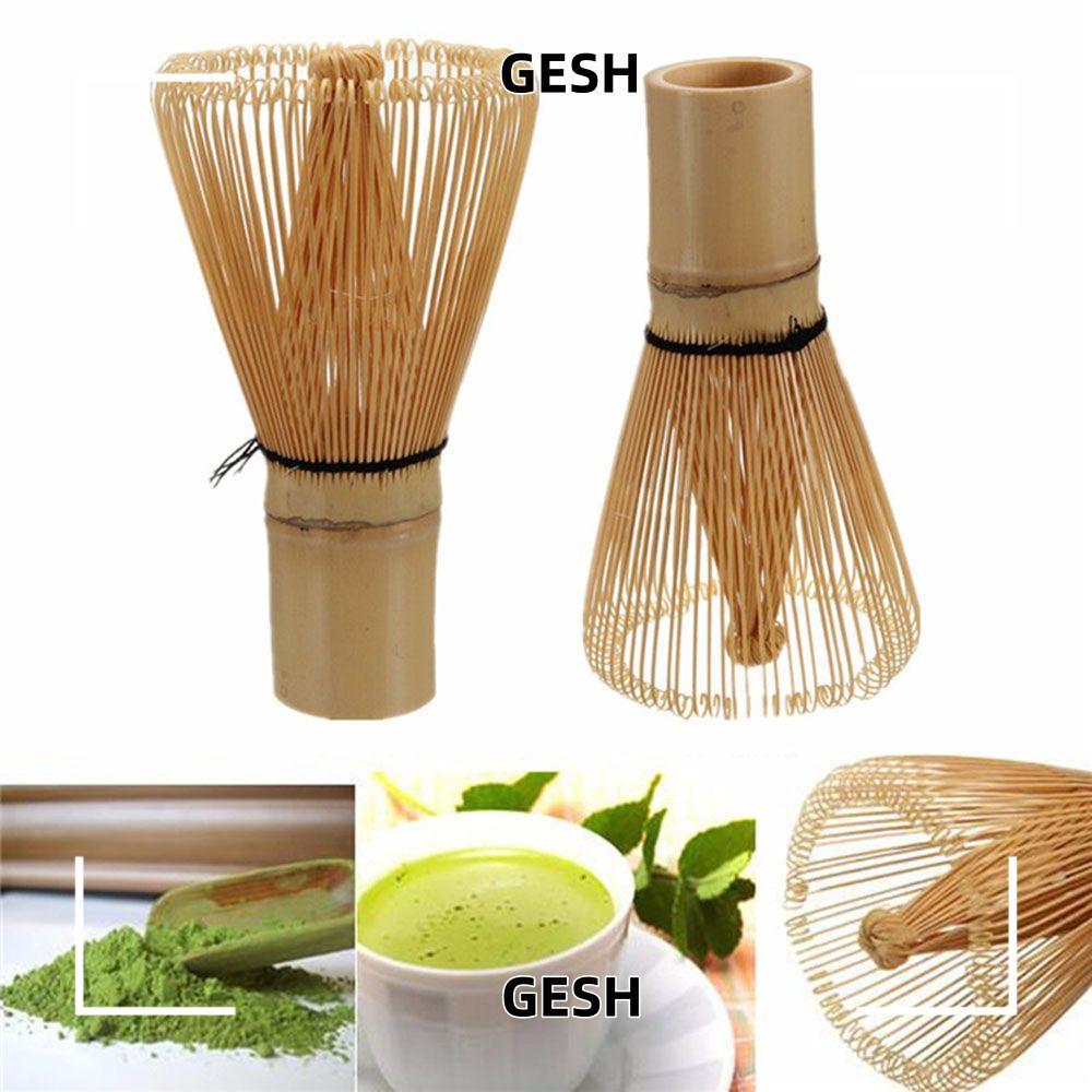 GESH 80 Fringe Bamboo Brush Home Japanese Tea Set Green Tea Matcha Bamboo Accessories