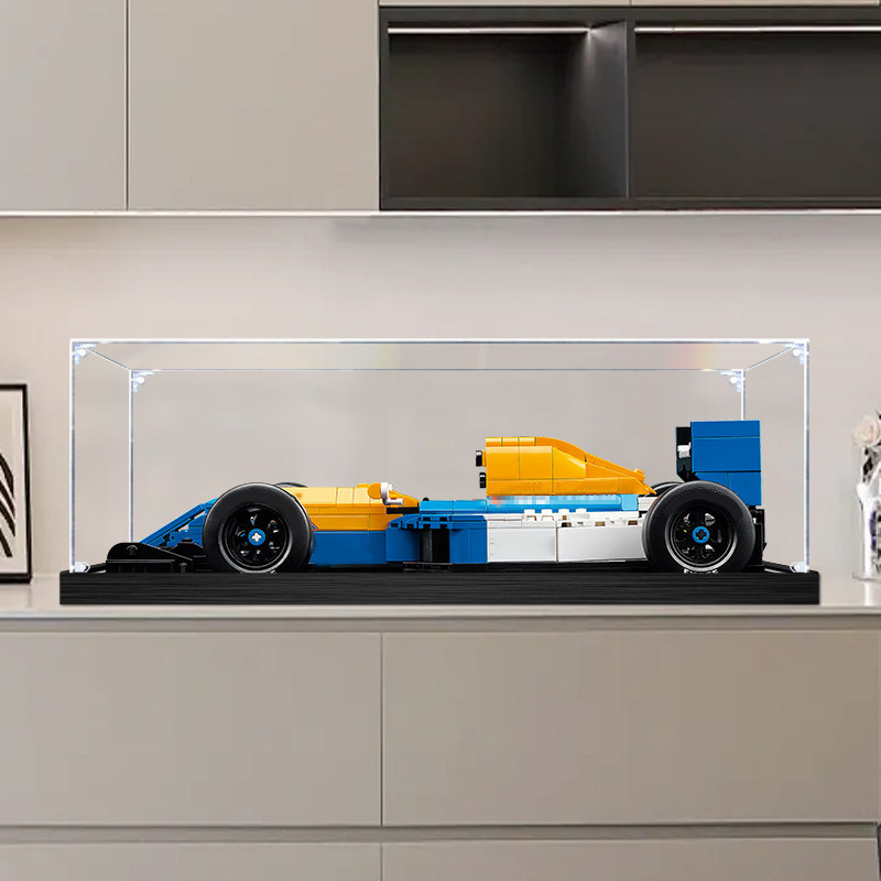 [กล่องแสดงโปร่งใส] กล่องแสดงอะคริลิคเหมาะสําหรับ 10353 Williams Fleet FW14B และ Nigel Mancell Buildi