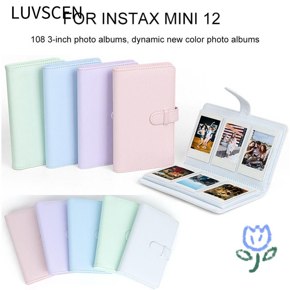 STARPICS ฟิล์มกล้องแสตมป์ตั๋วกระดาษเก็บ 108 กระเป๋าสําหรับ Fujifilm Instax mini 12