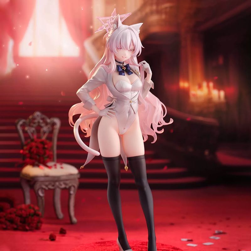 Azure Route Clear Crystal Azure File อะนิเมะผ้าไหมสีดําสาวแชสซีเดสก์ท็อปรูปปั้นตกแต่งของขวัญ
