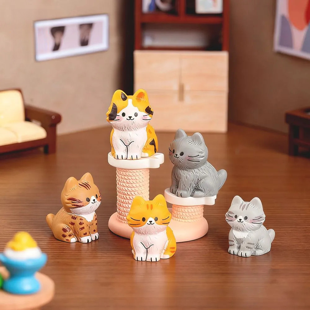รูปปั้นแมวน่ารัก มินิ เรซิ่น ลายแมวเหมียวพร้อมอุปกรณ์ DIY ไมโครแลนด์สเคป ของแต่งบ้าน บ้าน ตกบ้าน ตกโต๊ะ ตกรถ ตกแต่งห้อง ตกแต่งคอม ของตก เกรดพรีเมียม น่ารักกุ๊กกิ๊ก