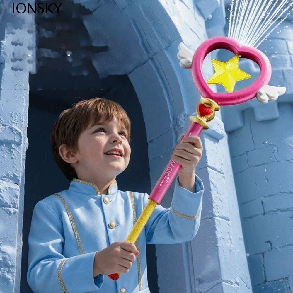 IONSKY Princess Water Spray Toy, Fairy Wands ไม้กายสิทธิ์น้ํา 7 หลุม, ง่ายต่อการเติมความรักรูปดึงประ
