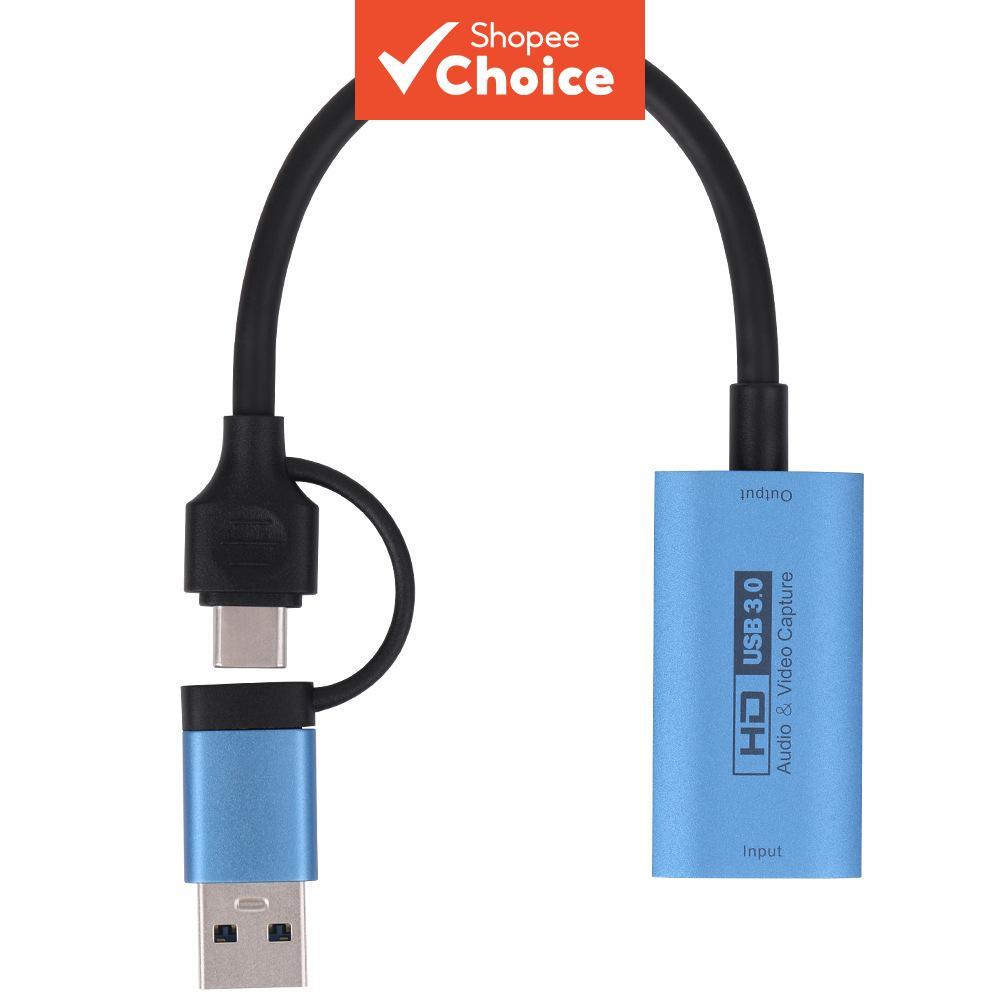 การ์ดจับภาพ USB 3.0 Type-C 4K 30Hz 1080p 30 60Hz Low-Latency Grabber สําหรับ PC Audio Video Elite X