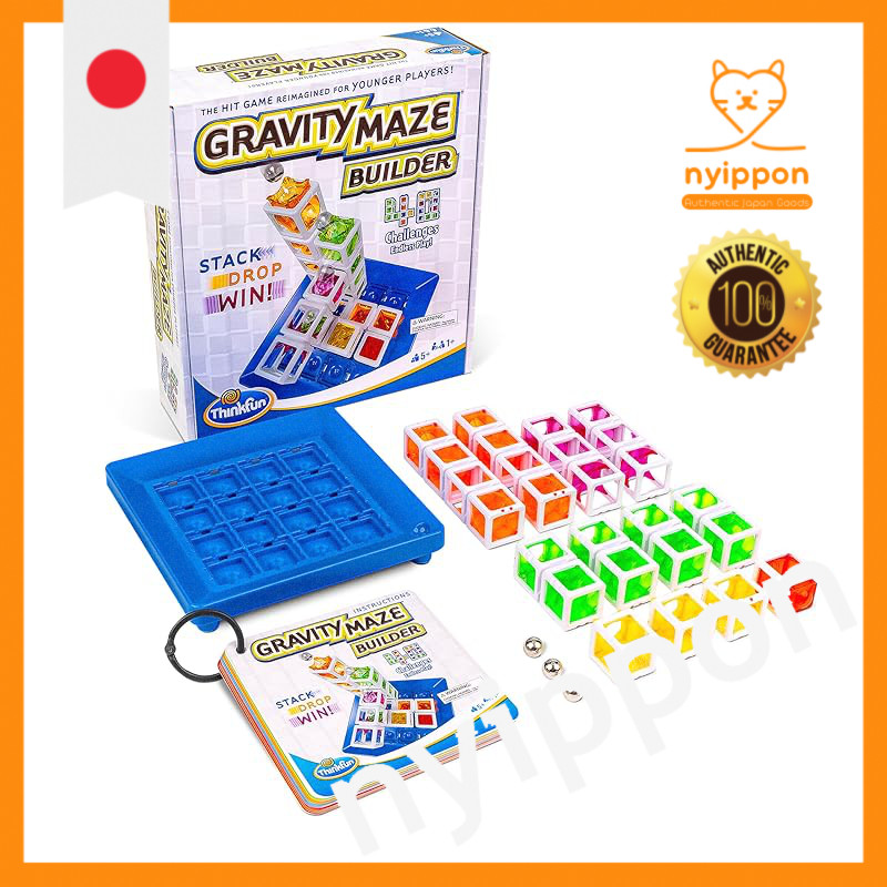 ThinkFun Gravity Maze Logic Game - Ages 5+ & 8+ - STEM Educational Toy for Developing Logical Thinki