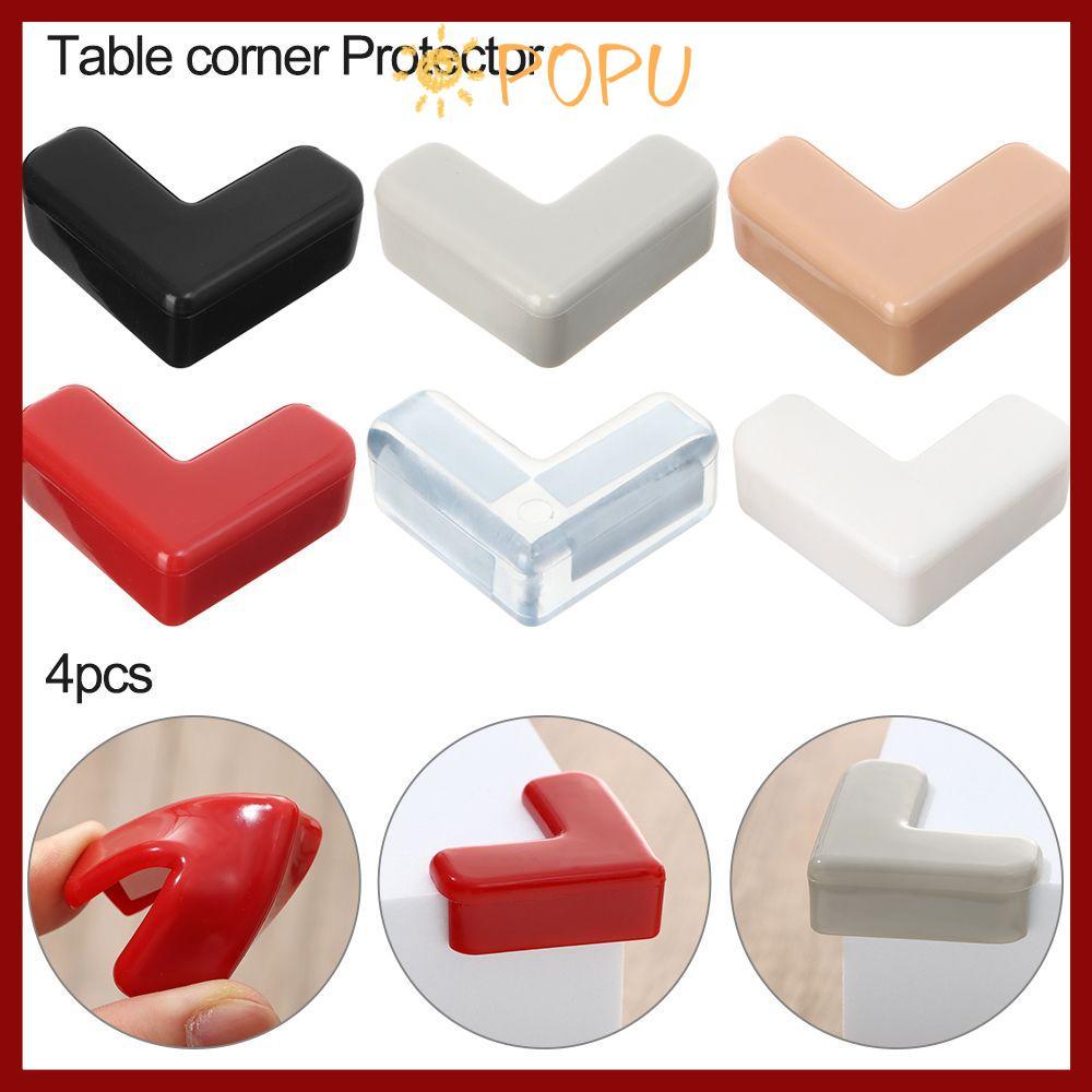 in สต็อกPOPU 4 ชิ้นมุมยามนุ่มเด็กโต๊ะรักษาความปลอดภัยแถบป้องกันการชนกัน