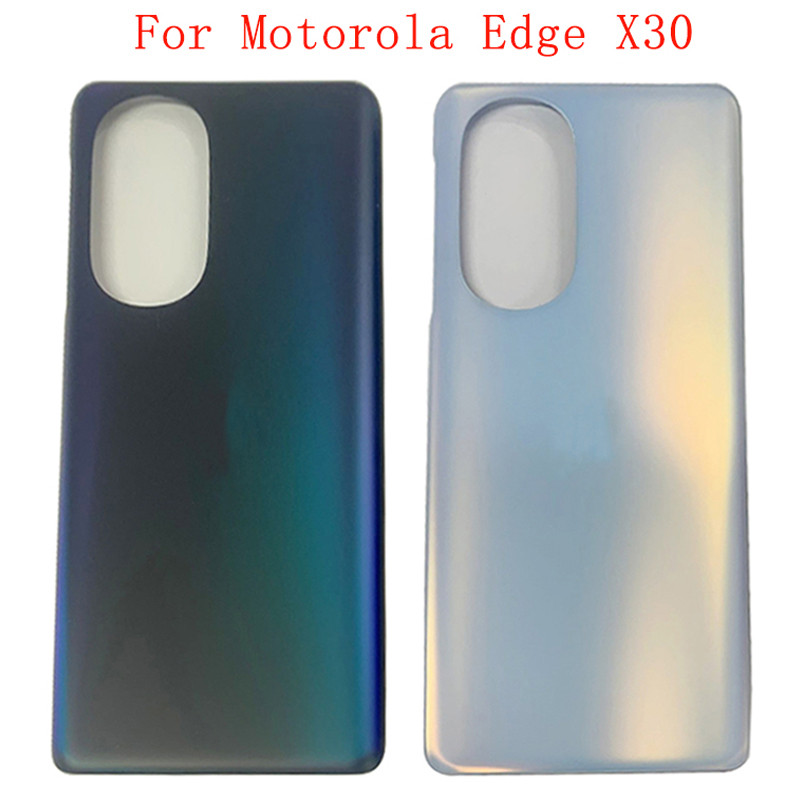 ฝาครอบแบตเตอรี่ด้านหลังประตูสําหรับ Motorola Moto Edge X30 Edge 30 Pro Xt2201 ฝาหลังพร้อมกาวสติกเกอร์อะไหล่