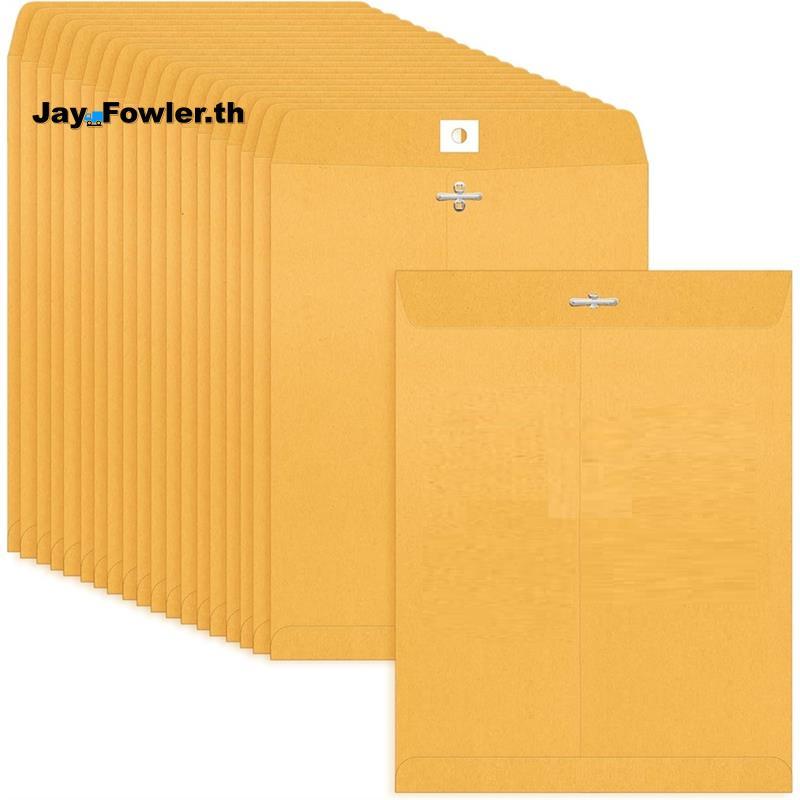 [Jay_Fower]Clasp Envelopes-for Home, Business, Legal, School-50 Count-9x12 นิ้วซองสีน้ําตาลพร้อมเข็ม