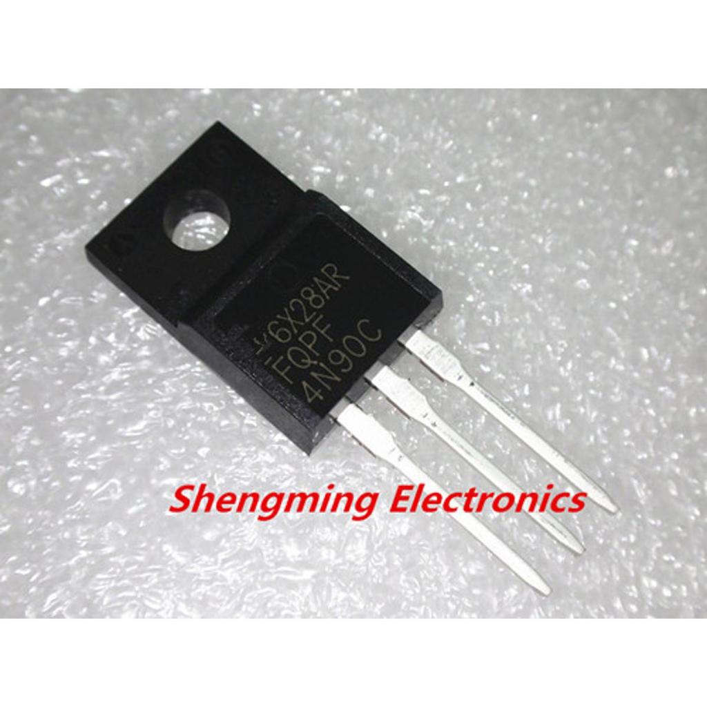 10PCS FQPF4N90C 4N90 TO-220F 4A 900V ทรานซิสเตอร์ Mosfet