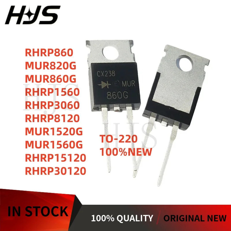 10 ชิ้น RHRP860 MUR820G MUR860G RURP1560 RURP3060 RURP8120 MUR1520G MUR1560G RHRP15120 RURP30120 ในส