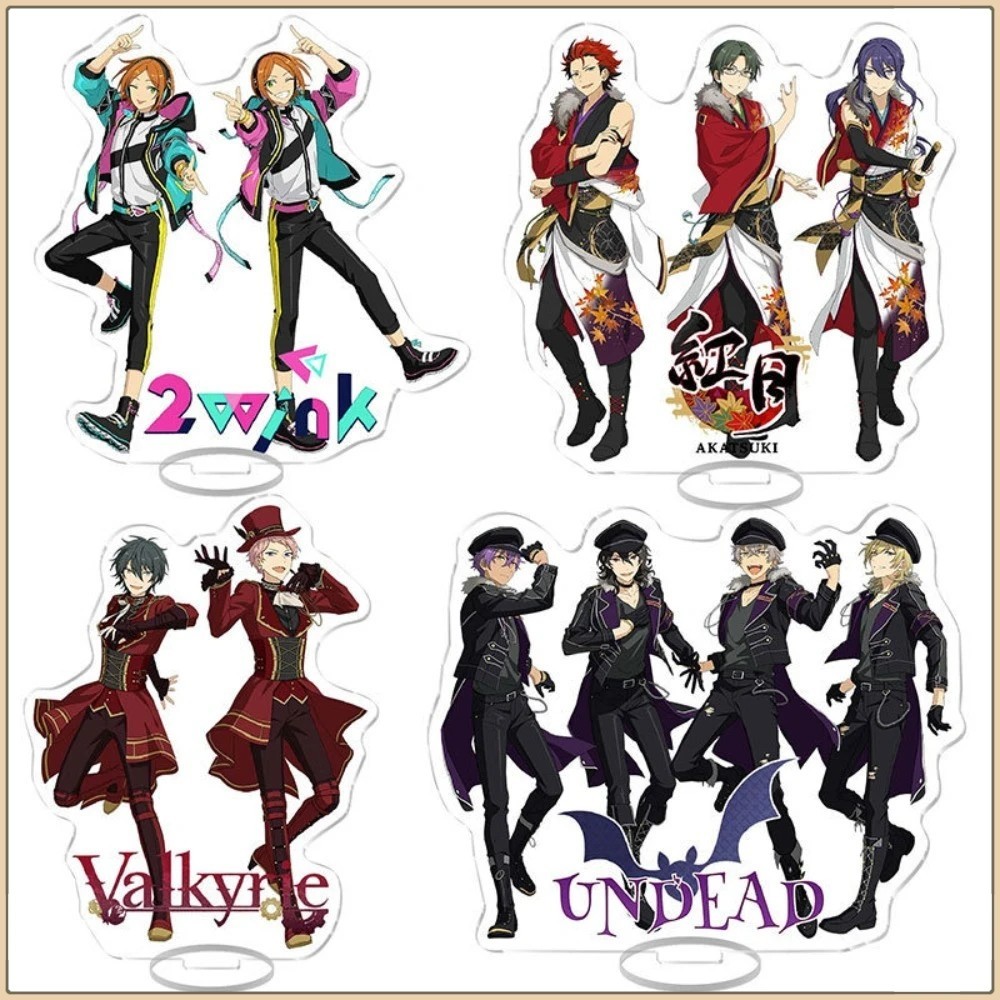 Standee Ensemble Stars อะนิเมะ Mica รุ่นโต๊ะศึกษาตกแต่งกลุ่ม 2wink Akatsuki Valkyrie UNDEAD Enstars 