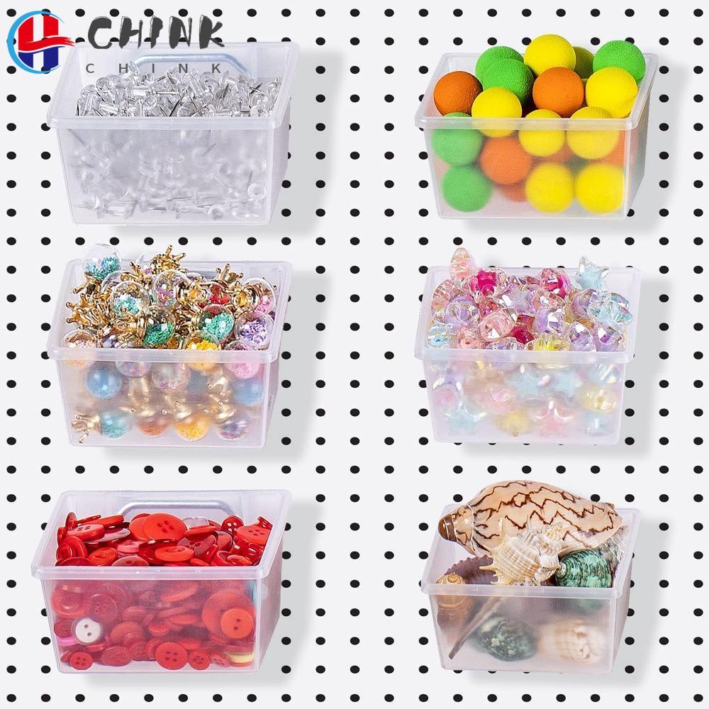 CHINK ตะขอ Pegboard, PP Pegboard Bins, อุปกรณ์จัดระเบียบ