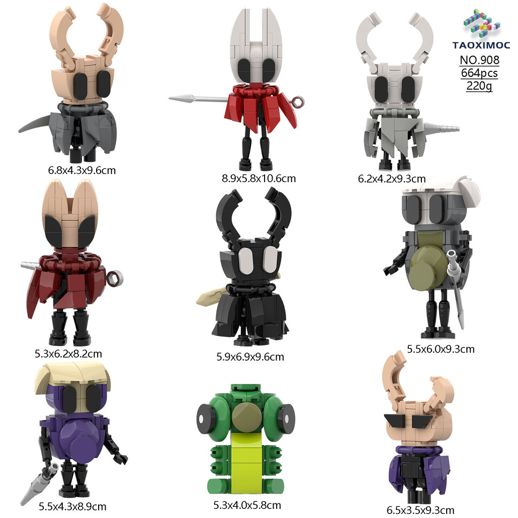 4.22-Hollow Knight: Silksong Hollow Knight: Silk Song Building Block ของเล่นตุ๊กตาฟิกเกอร์