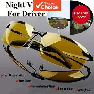 Classic Day & Night Aviator Sunglasses UV Protection Lenses Anti-Glare Night Vision for Evenin