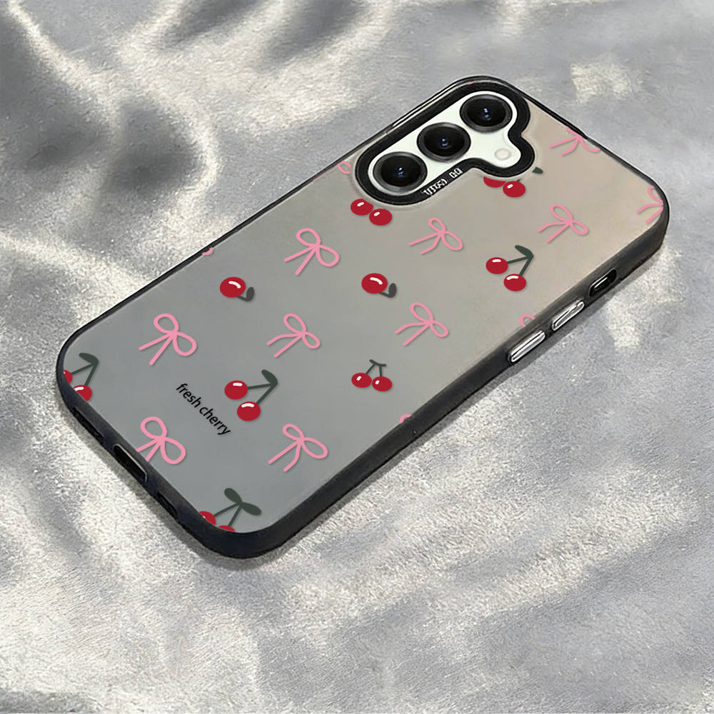Cherry IMD เคส For Samsung A36 A56 A17 A07 A55 A06 A05S A15 A35 A54 A26 เคสโทรศัพท์ เปลือกแข็ง กันกระแทกเคสมือถือ