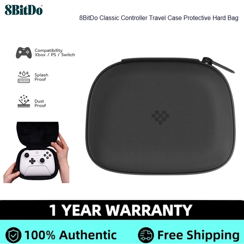 8BitDo Classic Controller Travel Case สําหรับตัวควบคุม Ultimate, Switch Pro, PS5, PS4, Xbox Controll
