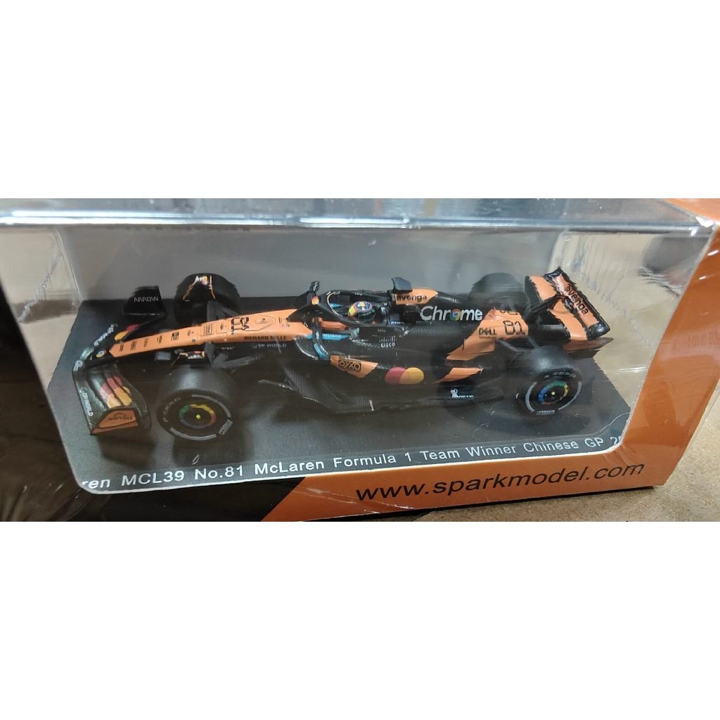 Spark 1 64 Racing Model McLaren mcl39 f1 China Station gp2025 บนการจัดส่ง