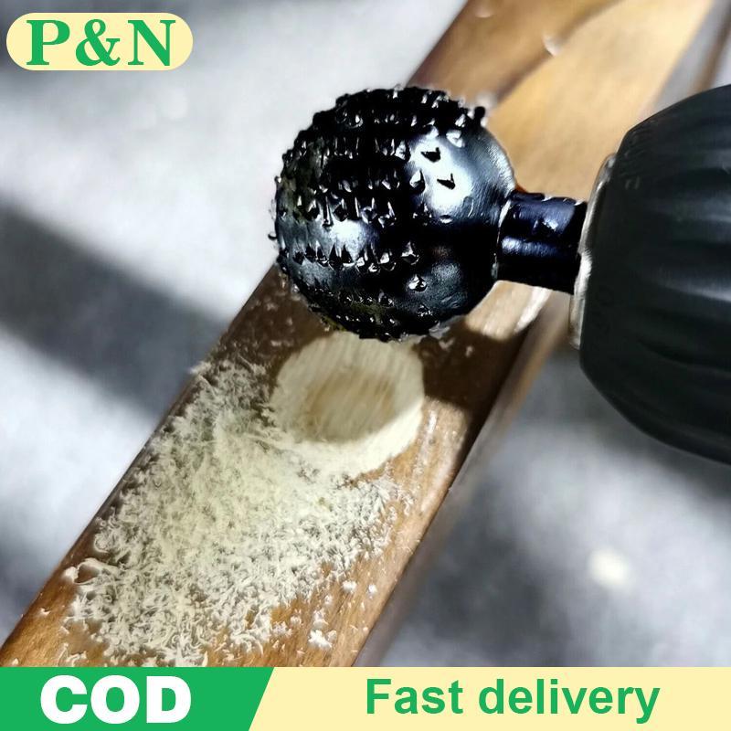 [P&N] Woodworking Sphere Rotary Burr Ball 6 มม.หัวเจียรสําหรับสร้างแกะสลักโครงการไม้ละเอียด [cod]
