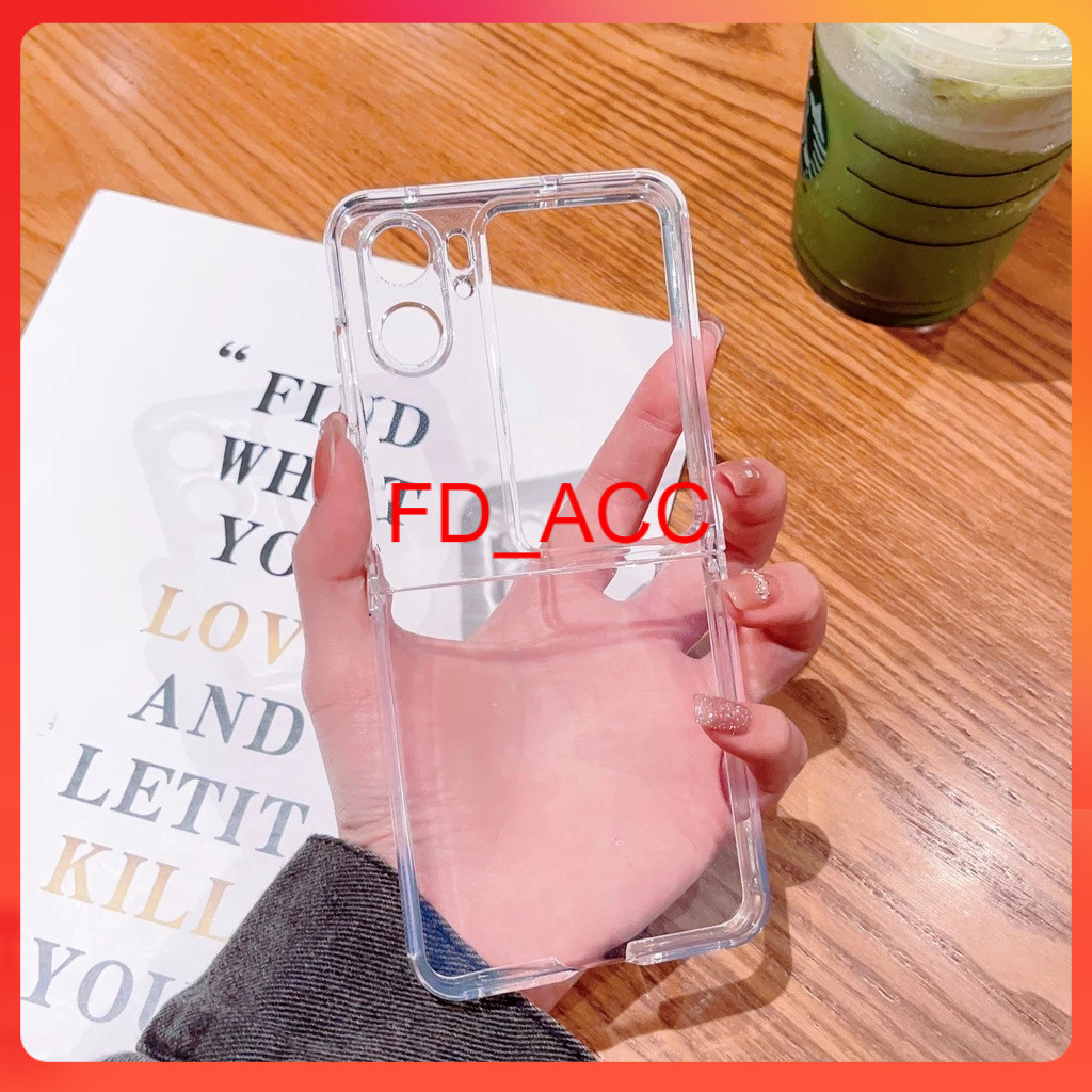 เคสแข็ง Oppo Find N2 เคสใส samsung Z Flip 7 / Z Flip 6 / Z flip 5 / Z flip 4 / Z Flip 3 / Z Flip 2 /