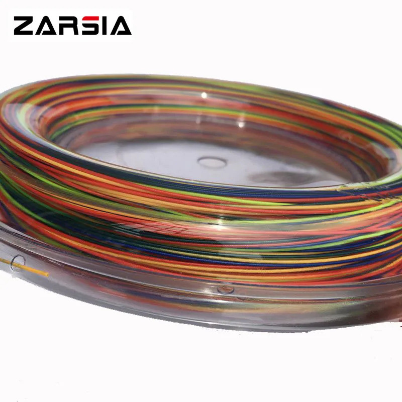 ZARSIA Rainbow Badminton String Reel 200M ขนาด 0.7 มม.