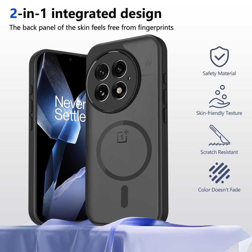 สําหรับ OnePlus 13 13R 13T OnePlus13 OnePlus13r OnePlus13t Frosted อะคริลิคใสกรณีพลาสติกแข็ง Strong 