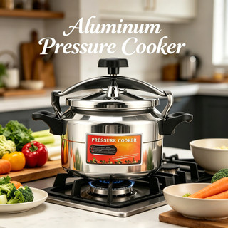 Aluminum Pressure Cooker Pressure Canner with Safety Valve Multipurpose Gas Stove Stewed Soup Pot