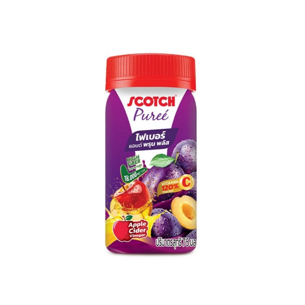สก๊อต เพียวเร่ ไฟเบอร์พรุนพลัส(Scotch Puree Fiber Prune Plus Essence 75ml.)