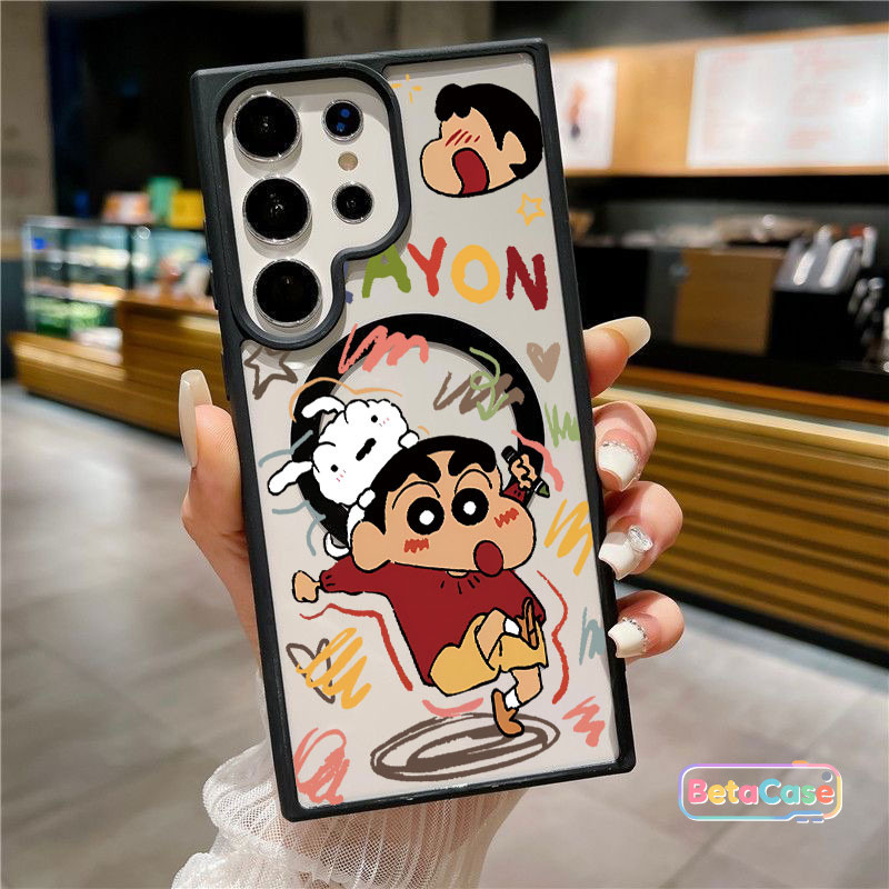 เคสโทรศัพท์ลายการ์ตูนน่ารัก สดใส มีแม่เหล็ก รองรับ Samsung S26 S26U S26PLUS S25PLUS S25U S24U S23U S23 S22U