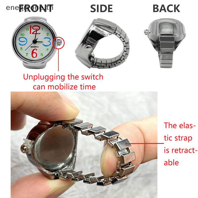 Vintage Punk Quartz Watch Rings - Hip-Hop Inspired Fashion Jewelry for Women & Men