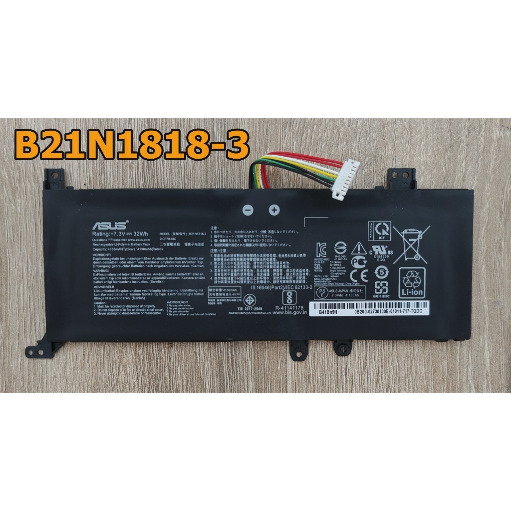 ✨ แบตเตอรี่โน๊ตบุ๊ค For ASUS VivoBook 14 X412U X412FJ F412F B21N1818-3 B21N1818-2 C21N1818-3 C21N181