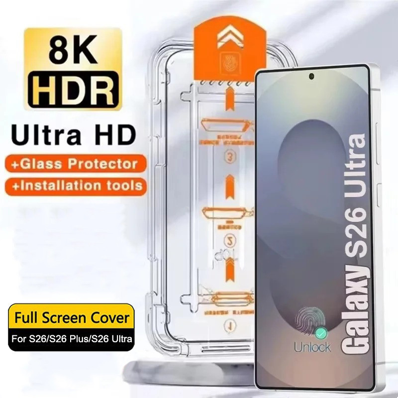 SAMSUNG สําหรับSamsung Galaxy S26 S25 S24 S23 S22 S21 Plus S26 Ultra S25 Edge S25FE S24FE S23FE S21FE S20FE Anti-Spyความเป็นส่วนตัวฝุ่นฟรีOne-คลิกคลุมทั้งหมดกระจกนิรภัยหน้าจอติดตั้ง