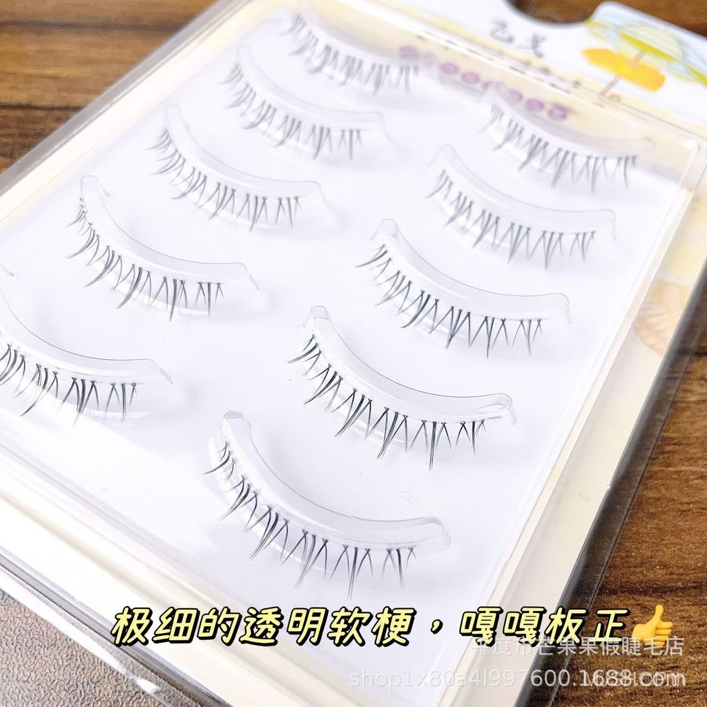 [คลังสินค้าพร้อม] MJshop ขนตาล่าง Ultra-Fine ก้านโปร่งใส Little Devil Comics ขนตาปลอมแม่รู้สึกทั้งก้