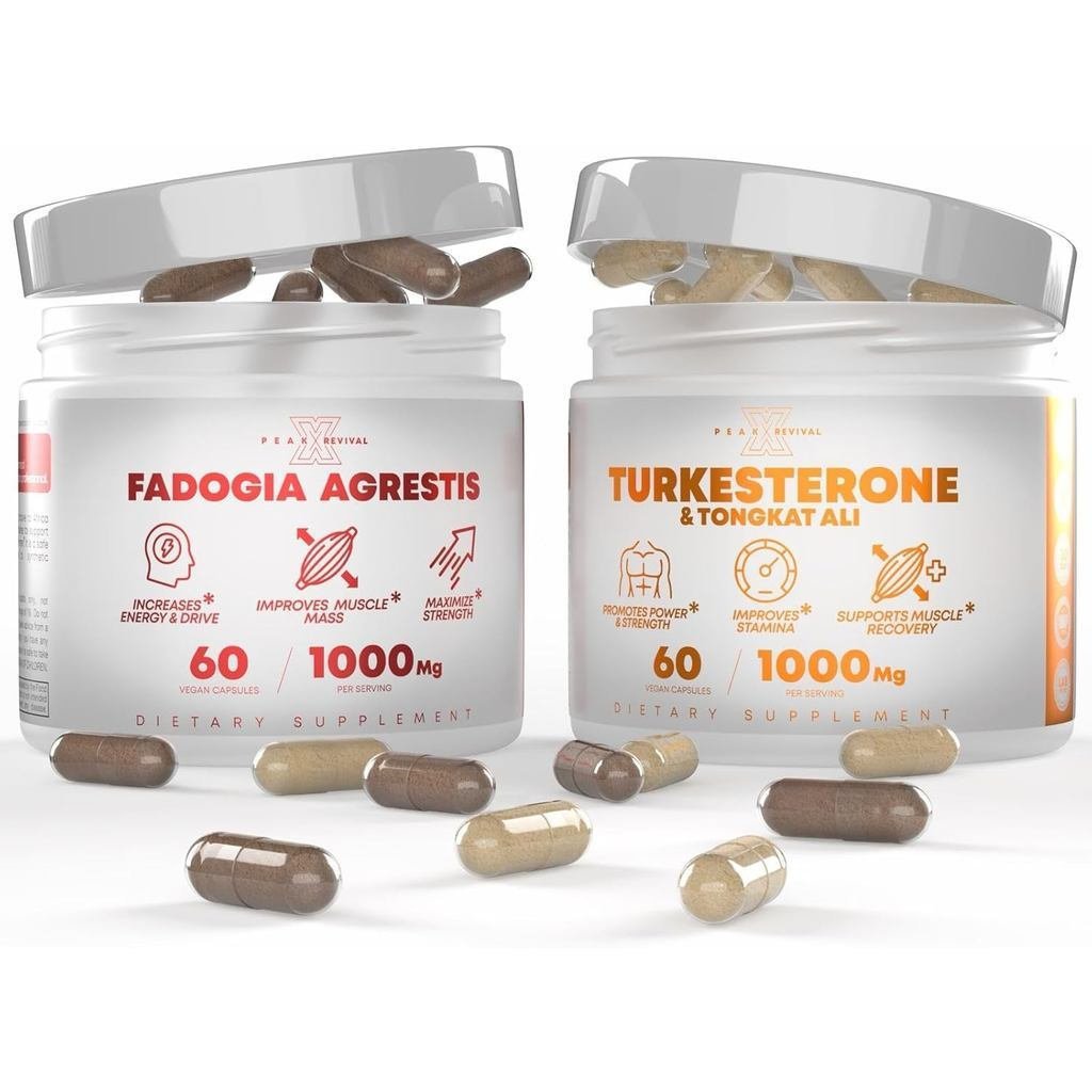 Torkesterone&TongkatAliLeanGrowth&Recovery+FiaAgrestisStackforAthleticPerformance&Mass(60Caps) 7VD1