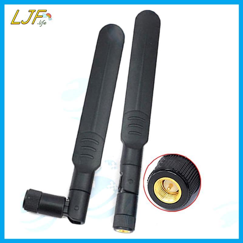 LJF 8dBi 2.4GHz 5GHz 5.8GHz Dual Band Wireless WiFi Router เสาอากาศ SMA Ja ชาย