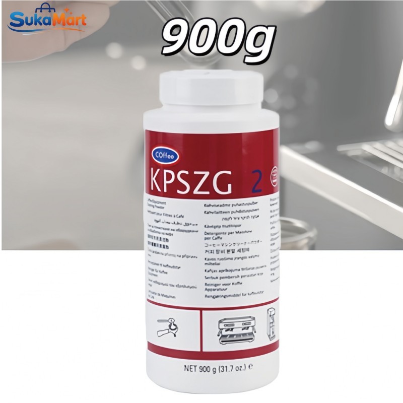 MESIN Urnex Cafiza 2 900G Coffee Machine Sanitizer Scale Powder for Espresso Cleaner (รวมแปรง)