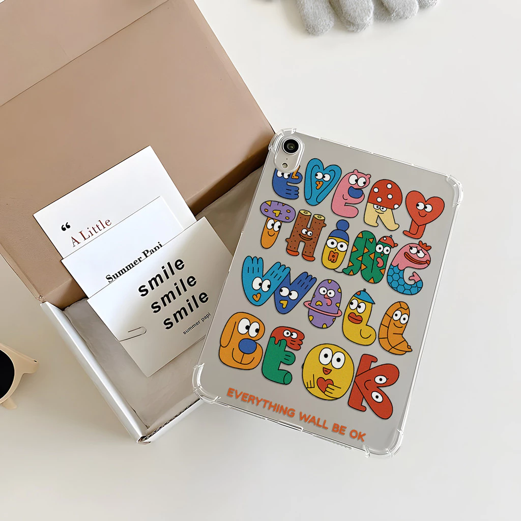 เคส แท็บเล็ต Tpu ใส ลาย การ์ตูนวาย For Samsung Galaxy Tab A9 Plus Tab A9/A11 Tab S6 lite Tab S9FE S10FE นุ่มและกันกระแทก