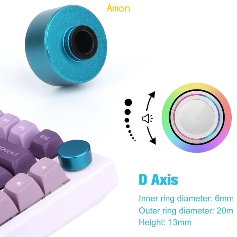 Amon Round Keyboard Knob Metal Knob สําหรับ F75 IK75 Mechanical Keyboards การควบคุมที่แม่นยําสําหรับ