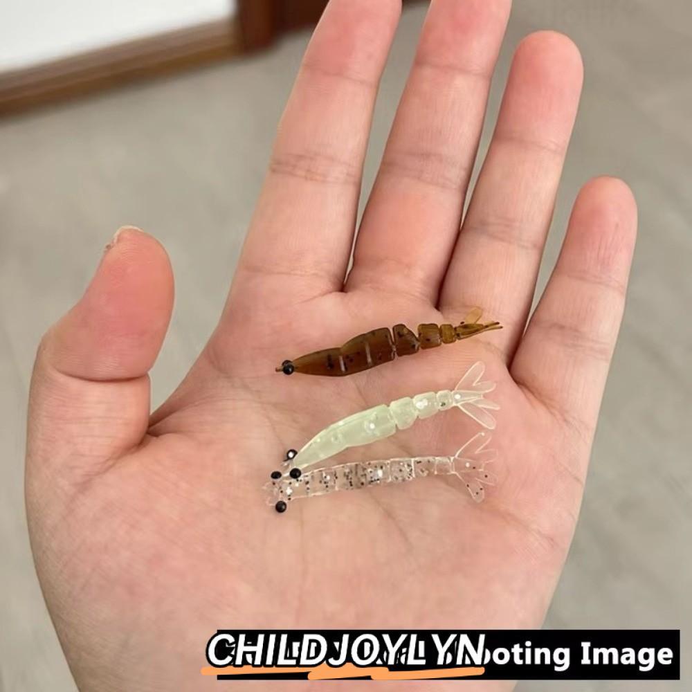 CHILDJOYLYN 20 ชิ้น/กล่อง เหยื่อตกปลาเรืองแสง สวิมเบทต์ ซิลิโคนนุ่ม 0.45g ขนาด 4 ซม. เหมาะสำหรับการตกปลาในกลางคืน