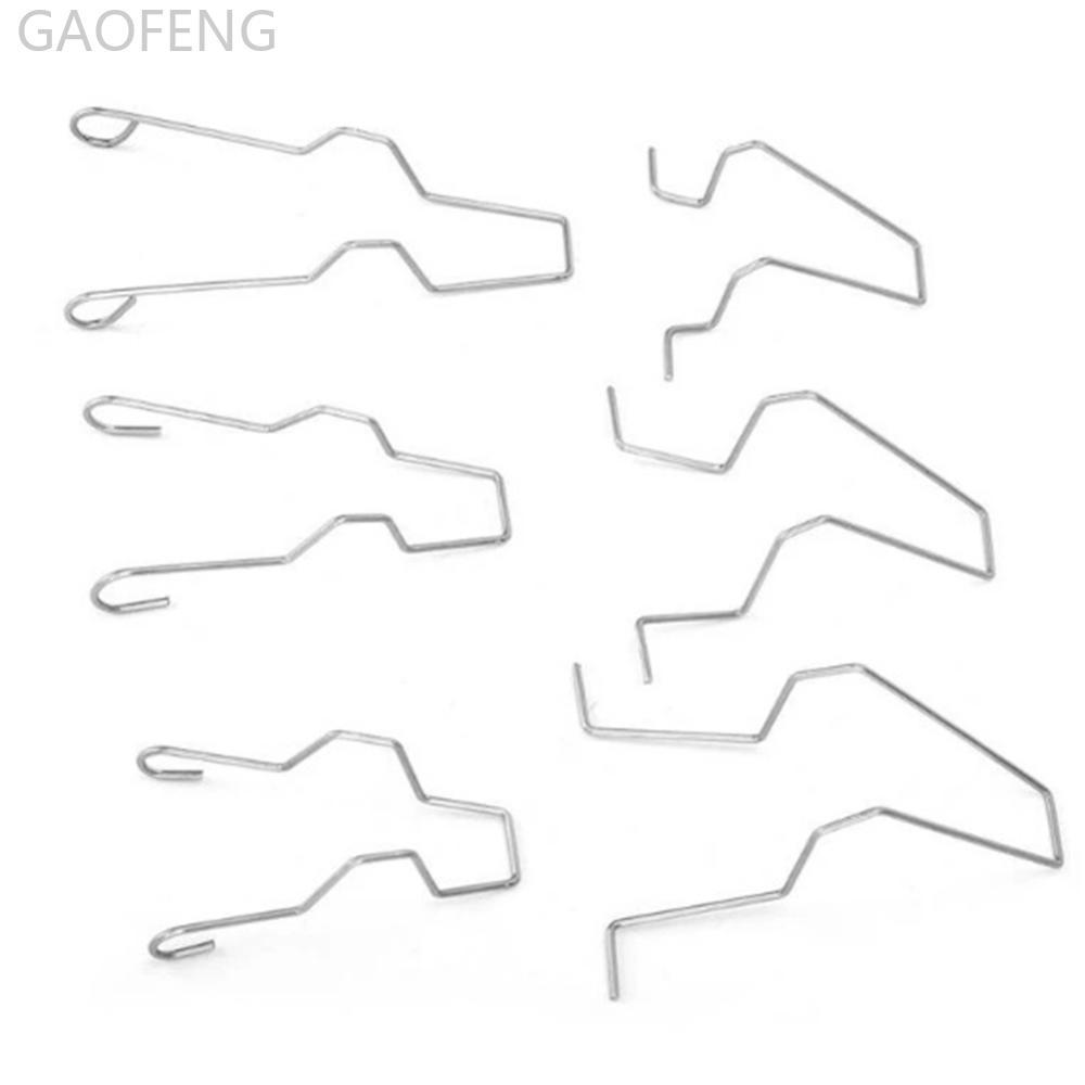 GAOFENG 6 ชิ้นไฟหน้ารถหลอดไฟ Retainer ฤดูใบไม้ผลิคลิปหัวเข็มขัดโลหะไฟหน้าหลอดไฟคลิปฤดูใบไม้ผลิสําหรั