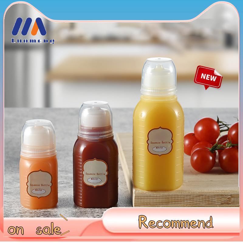 Luo-Meng 30/60/100ml มินิบีบขวดซอสมะเขือเทศเครื่องปรุงรสซอสขวดน้ําผึ้งมัสตาร์ดสลัด Dressing ซอส Bent