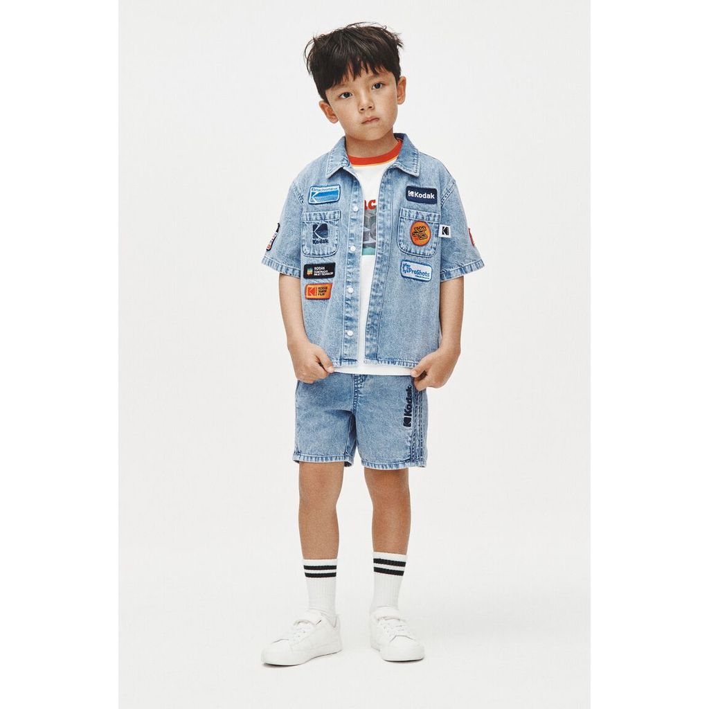H&M(เอชแอนด์เอ็ม) เสื้อเชิ้ตยีนส์แขนสั้น เด็กชาย 1345461_1