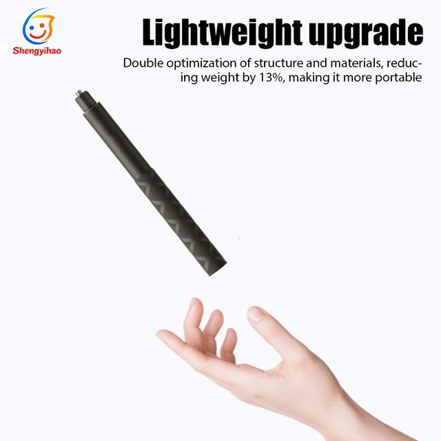 2026 อลูมิเนียมอัลลอยด์ใหม่ที่มองไม่เห็น Selfie Stick สำหรับ GoPro OMSO DJI insta360x3 / x4 / x5 ที่จับยึดแบบหมุนได้