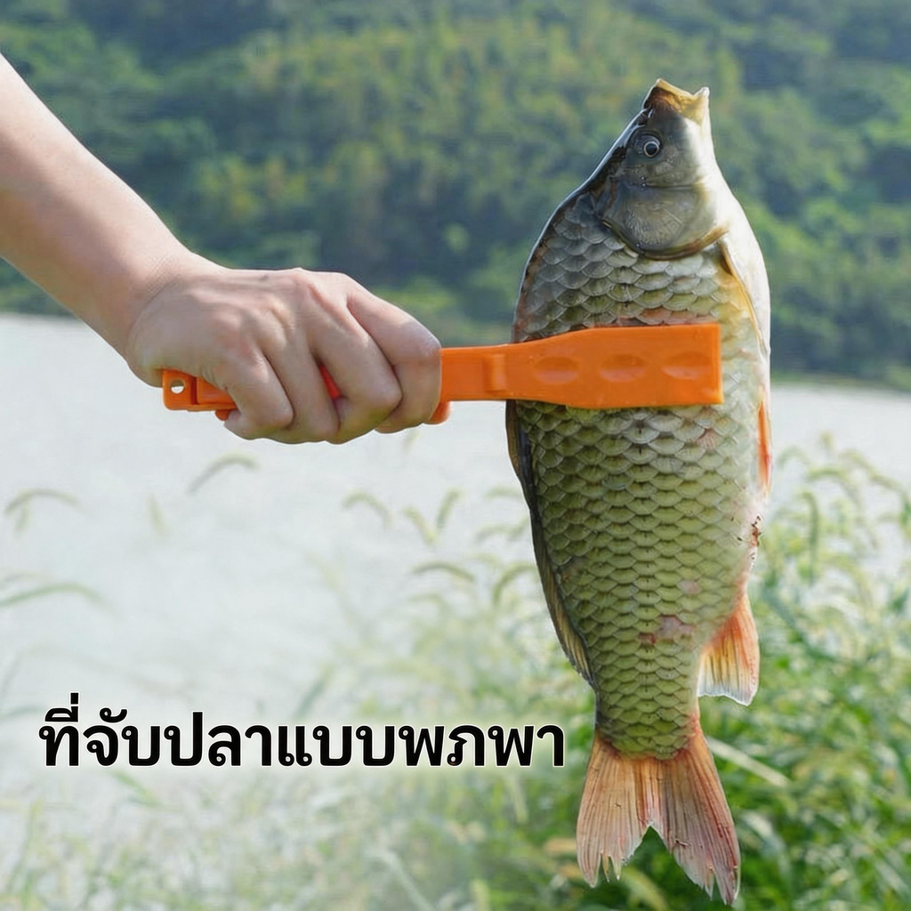 คีมจับปลา Fish Grip คีบงูสวัด ถอดเบ็ดง่าย สแตนเลส ทนสนิม มี2สี พกพาสะดวก