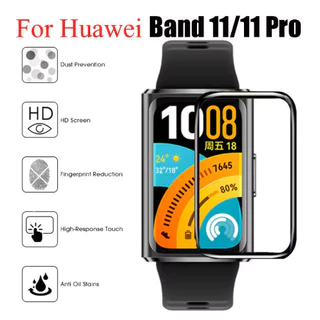 จัดส่งในพื้นที่ฟิล์ม TPU แบบนุ่มและตัวป้องกันหน้าจอ PMMA สําหรับ Huawei Band 11/11 Pro/10 9 8 7 6 NFC Smartwatch Hydrogel นาฬิกาป้องกัน