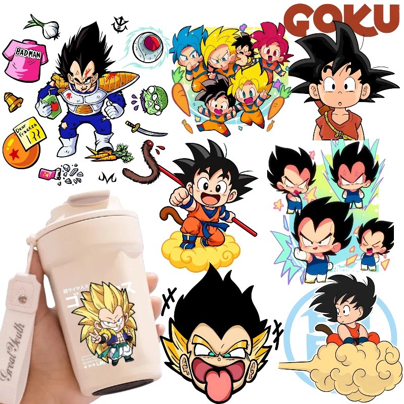 ดราก้อนบอลการ์ตูนใหม่พิมพ์คริสตัล ยูวี โอนเย็นพิมพ์สติ๊กเกอร์ใสกันน้ํากาวสติ๊กเกอร์ ทําเอง ฉนวนถ้วยเคสโทรศัพท์และอื่นๆสร้างสรรค์สติก