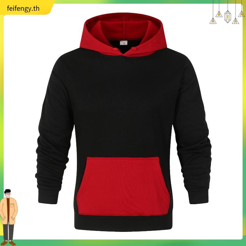 MERAH Hoodie Addict - Pullover Hoodie Streetwear Edition Black x Red