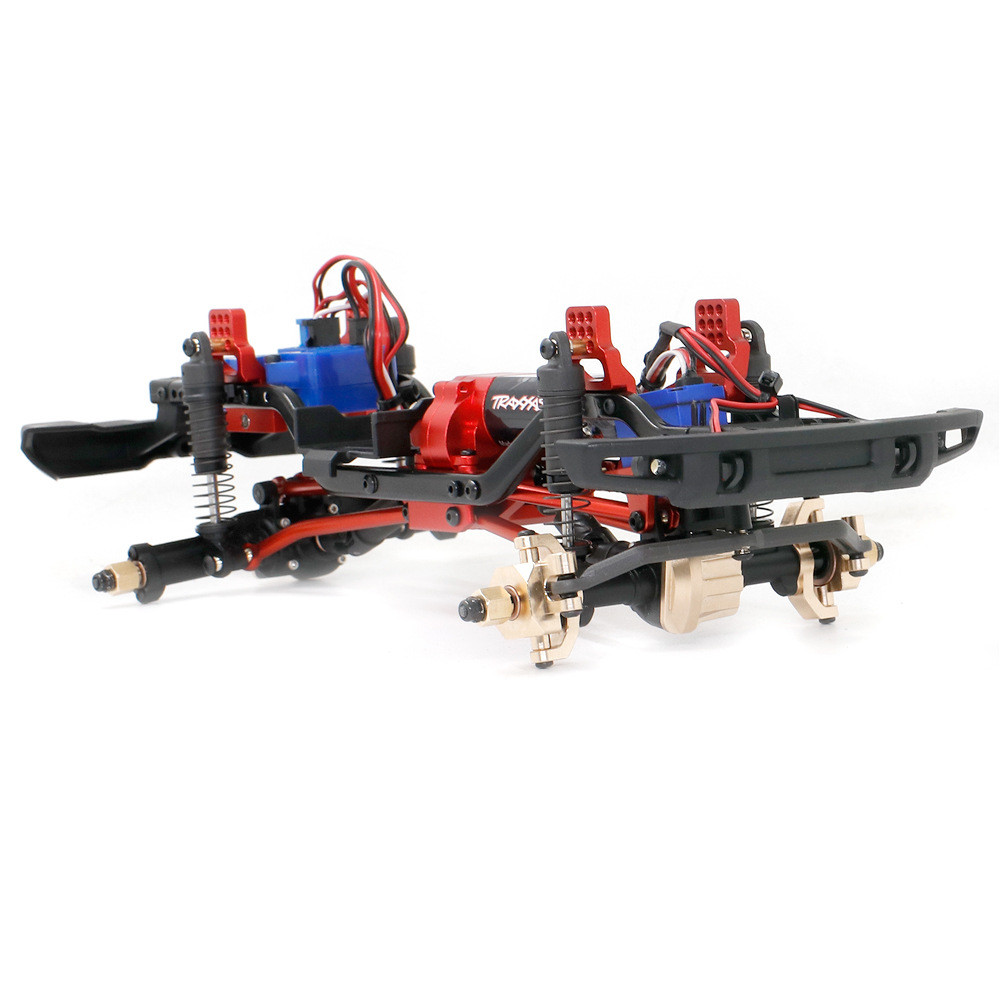 Traxxas 1/18 TRX4M Land Rover Range Horse ทองเหลืองสีดําทองรุ่นอลูมิเนียมสแตนเลสไดรฟ์เพลา Tie Rod